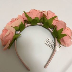 NWT Peach floral headband